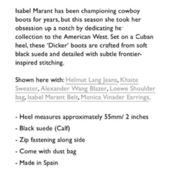 Isabel Marant - Dicker Boots - Black Suede - Size EU38 - NET-A-PORTER - Picture 3 of 15